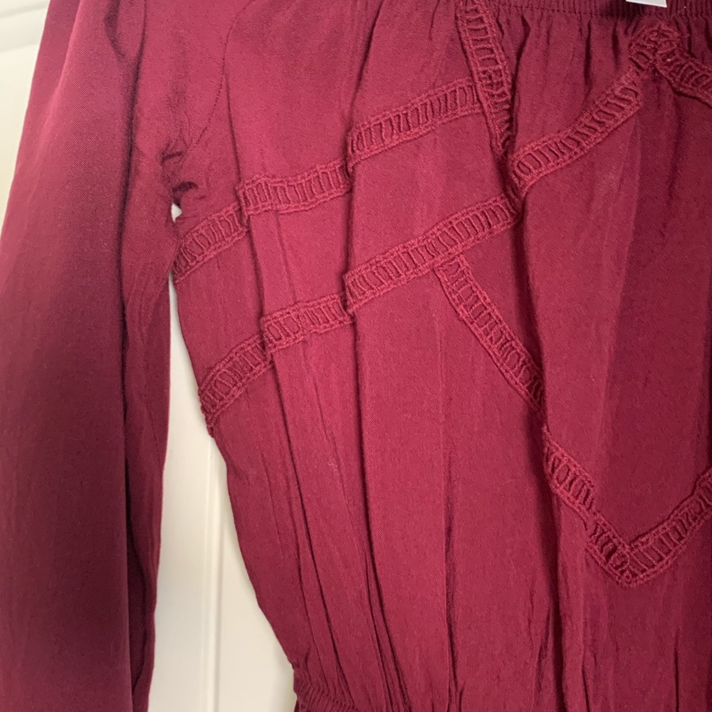 Burgandy Xhilaration XS romper - Picture 3 of 3